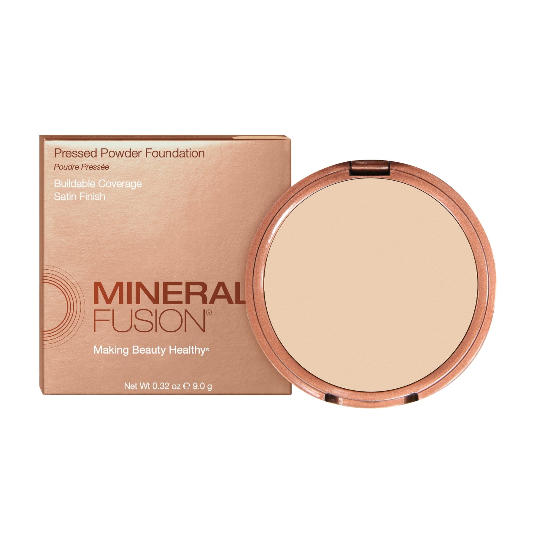 Mineral Fusion - Pressed Powder Foundation - Warm 1 - Fair / .32 oz - ProCare Outlet by Mineral Fusion