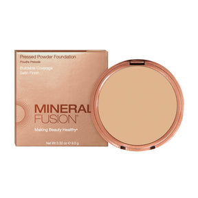 Mineral Fusion - Pressed Powder Foundation - Warm 3 - Golden / .32 oz - ProCare Outlet by Mineral Fusion