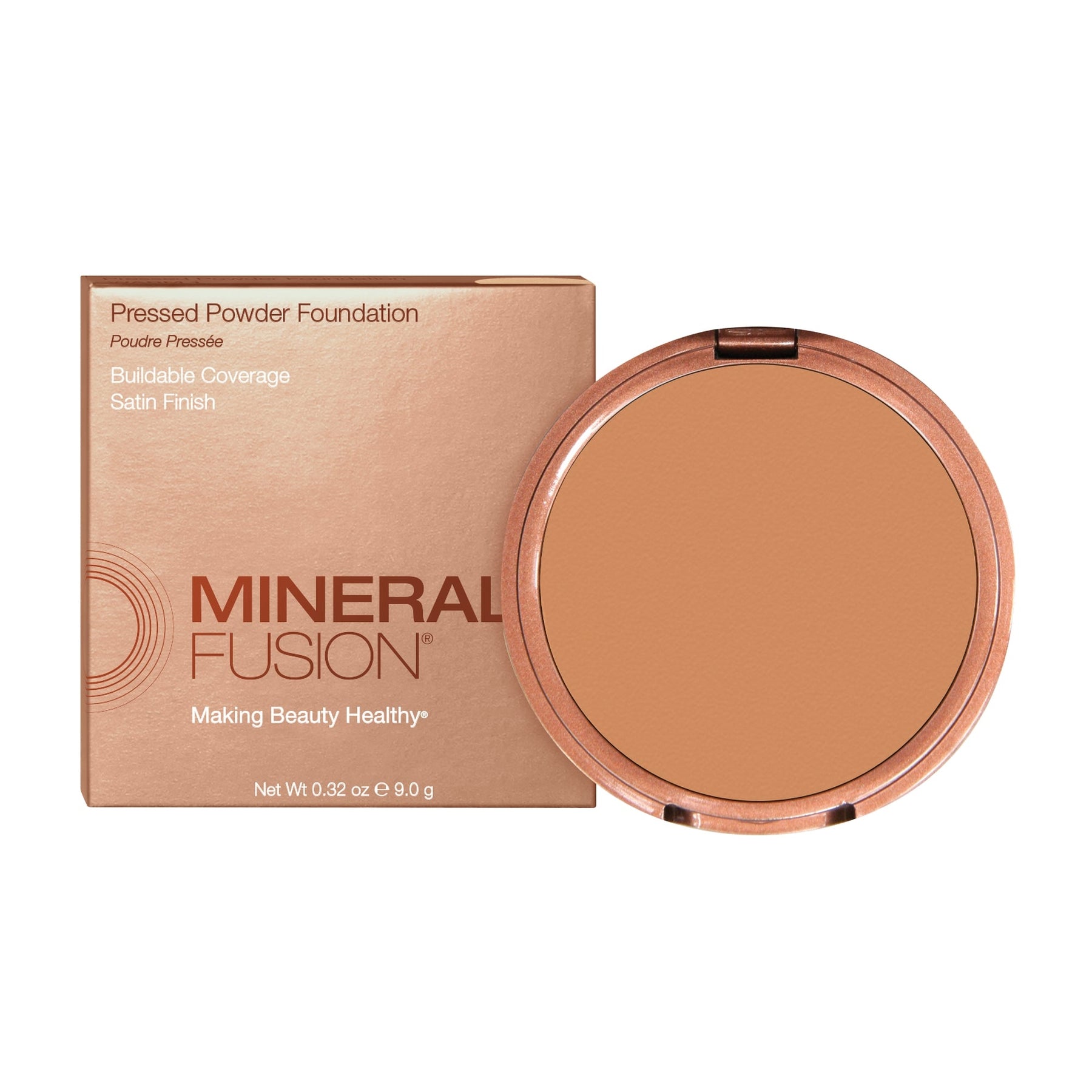 Mineral Fusion - Pressed Powder Foundation - Olive 3 - Warm / .32 oz - ProCare Outlet by Mineral Fusion
