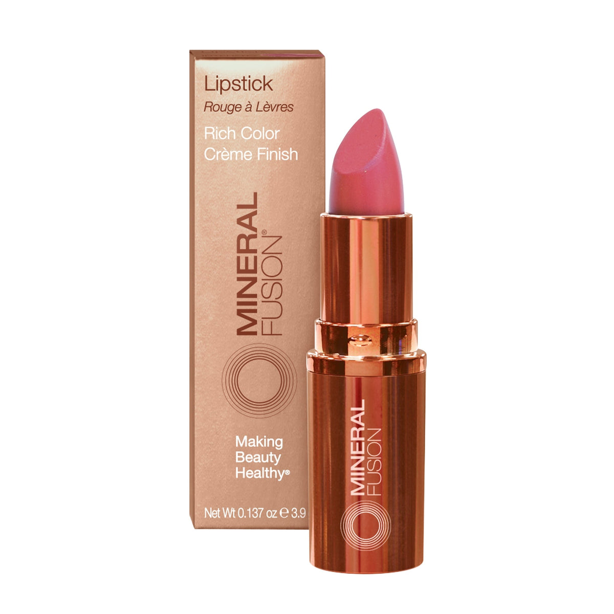 Mineral Fusion - Lipstick - Intensity- peachy pink / .137 oz - ProCare Outlet by Mineral Fusion