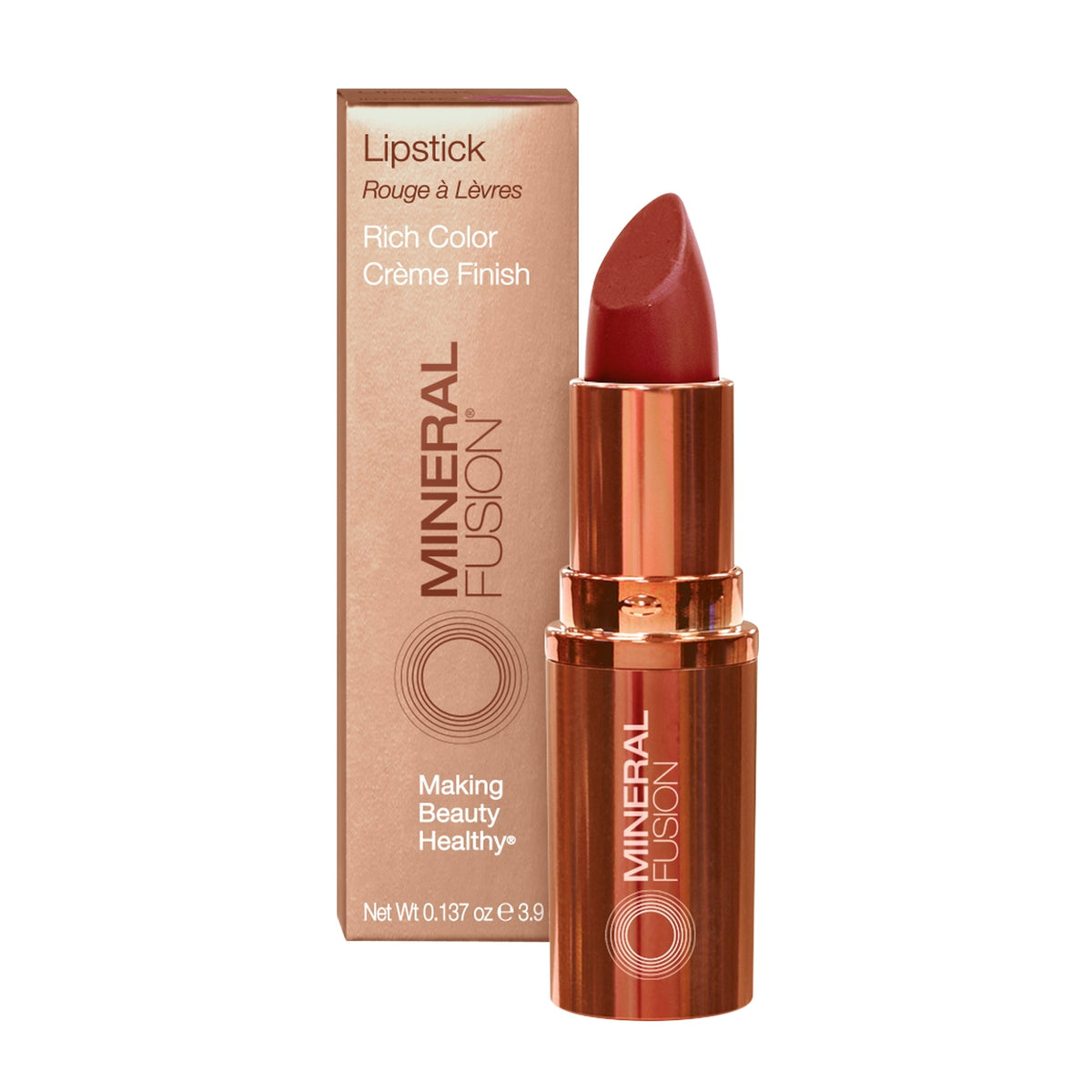 Mineral Fusion - Lipstick - Flashy - orange-red / .137 oz - ProCare Outlet by Mineral Fusion