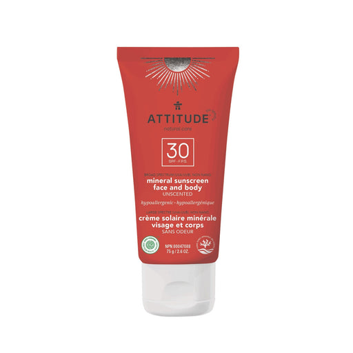 Face Moisturizer Mineral Sunscreen : SPF 30 - ProCare Outlet by Attitude
