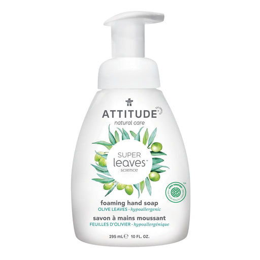 Foaming Hand Soap : SUPER LEAVES™ - Olive Leaves / 295 mL - by Attitude |ProCare Outlet|