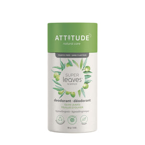 Plastic Free Deodorant : SUPER LEAVES™ - Olive Leaves - by ATTITUDE |ProCare Outlet|