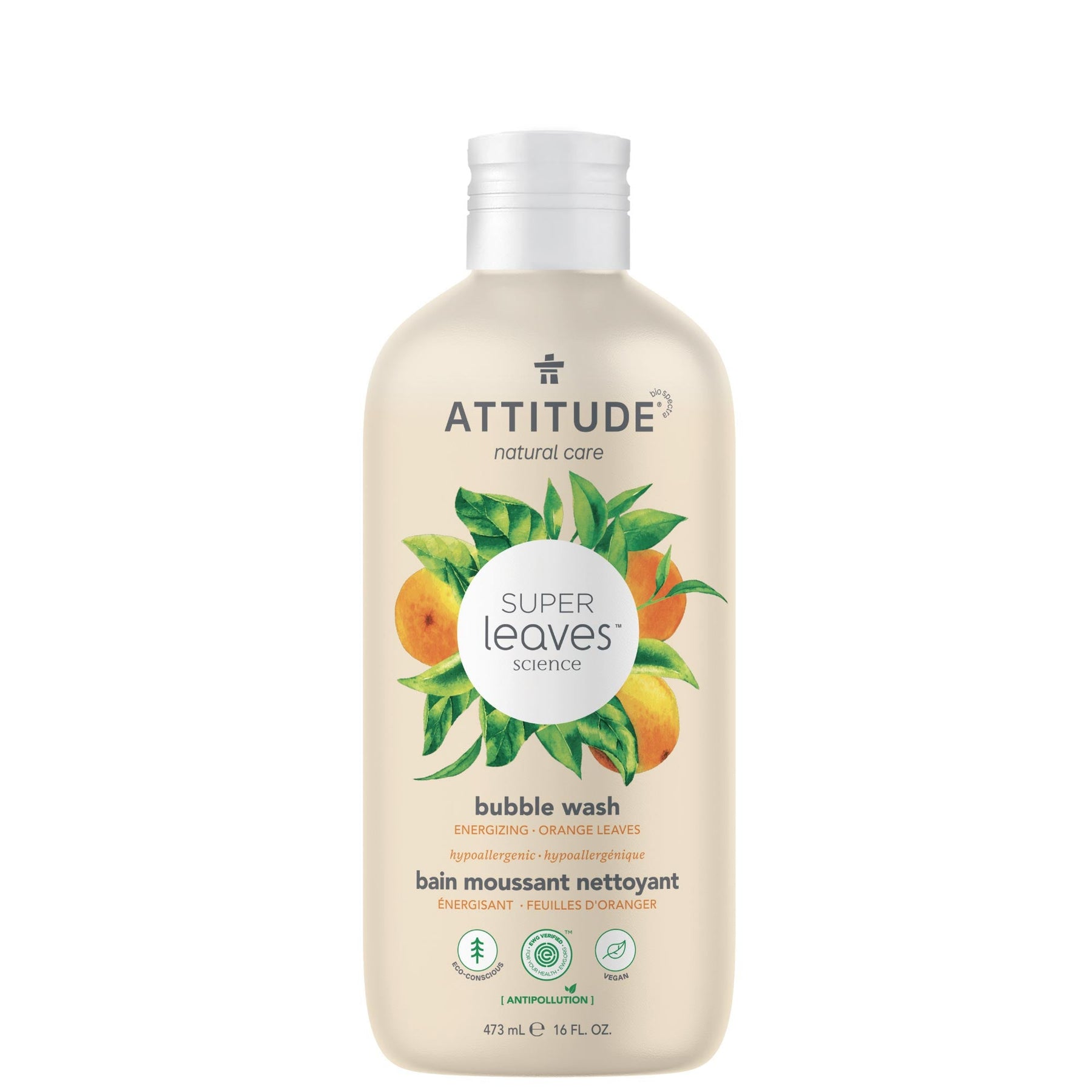Bubble wash : SUPER LEAVES™ - Orange Leaves - ProCare Outlet by Attitude