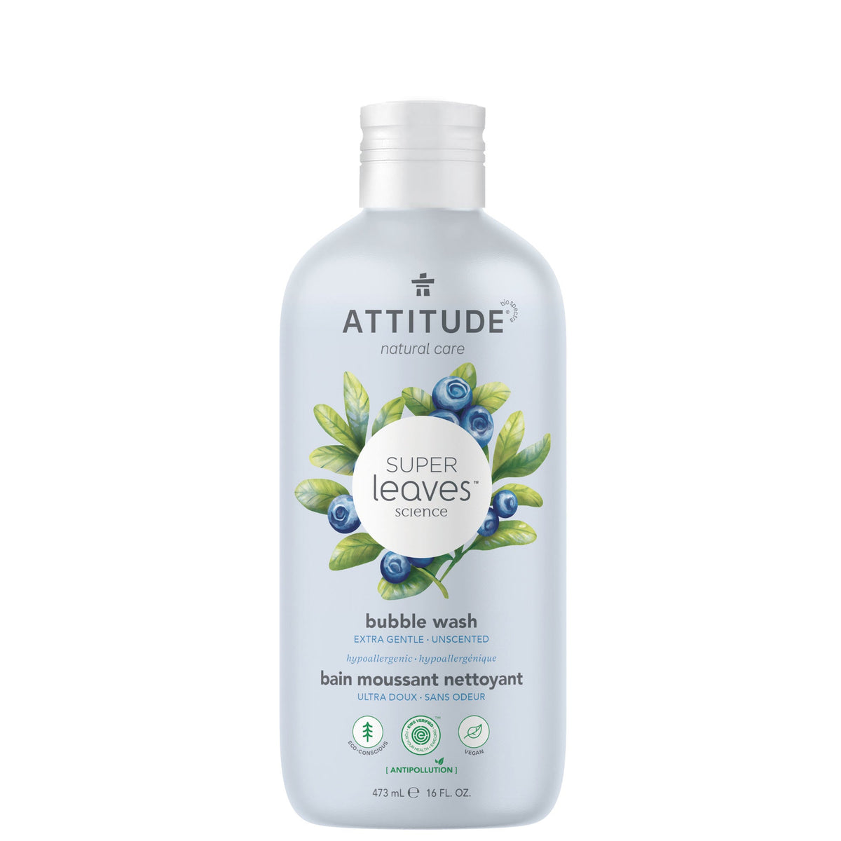 Bubble wash : SUPER LEAVES™ - Unscented - ProCare Outlet by Attitude
