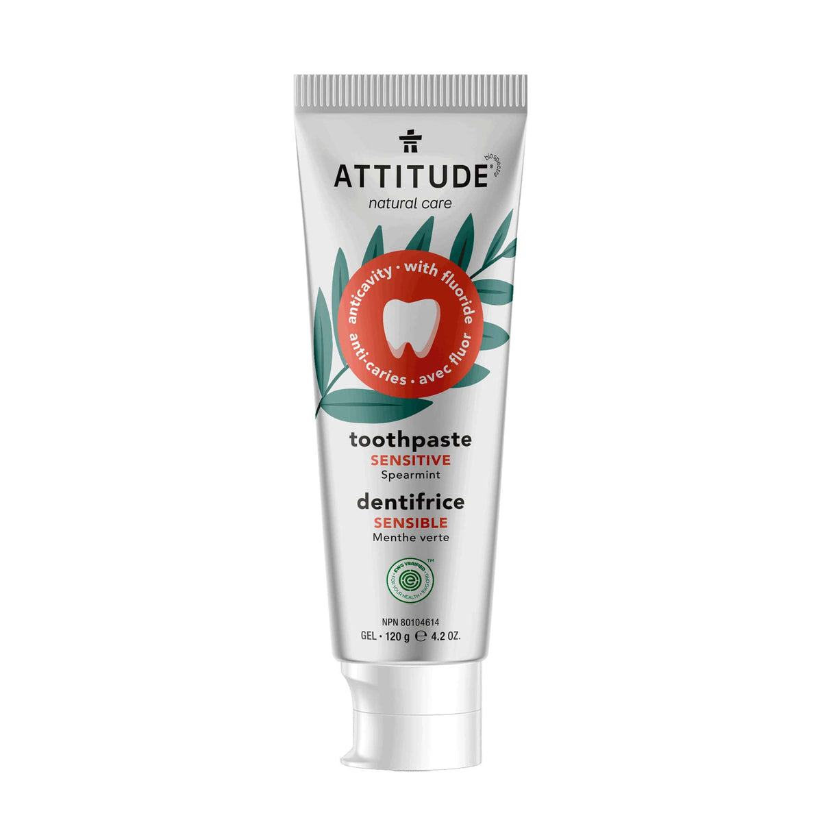 Toothpaste Sensitive with Fluoride - 120g - ProCare Outlet by Attitude