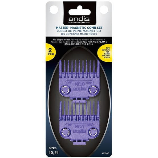 Andis - Guide Comb - Master Magnetic Comb Set |2 pieces| - by Andis |ProCare Outlet|