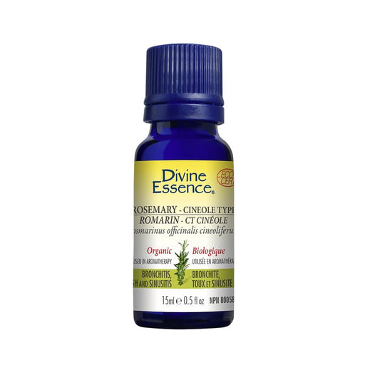 Rosemary Cineole Type Organic Essential Oil 15ml, DIVINE ESSENCE - ProCare Outlet by Divine Essence