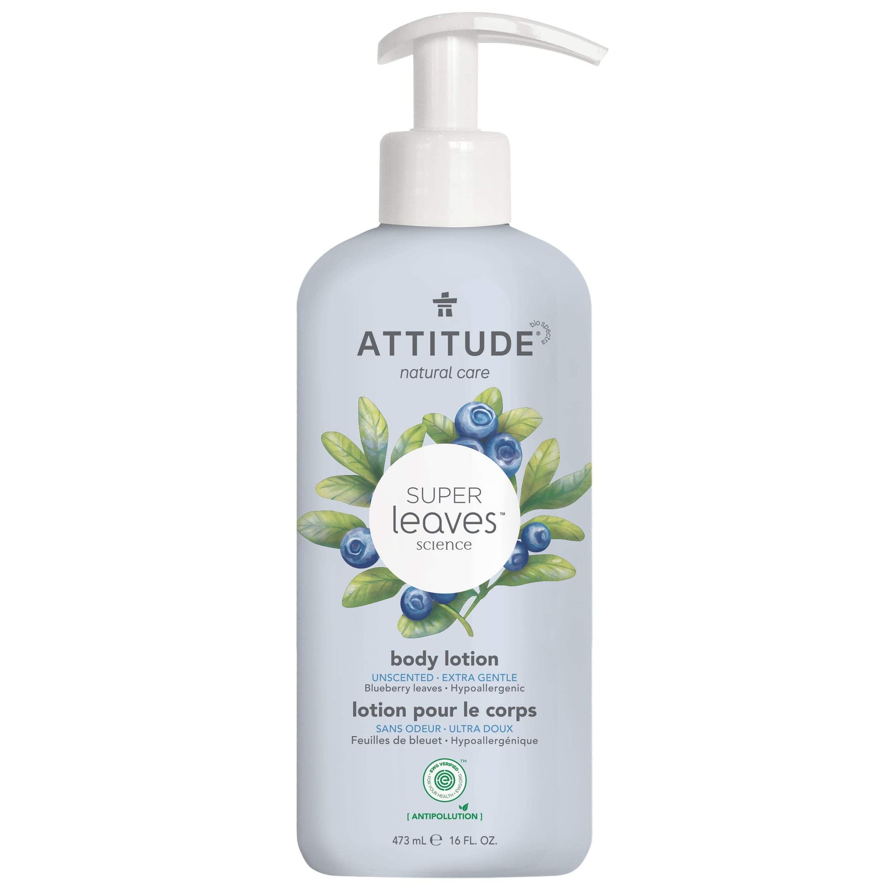 Body Lotion : SUPER LEAVES™ - Unscented - by Attitude |ProCare Outlet|