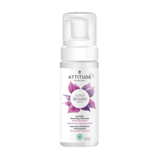 Micellar Foaming Cleanser : SUPER LEAVES™ - White Tea Leaves - by ATTITUDE |ProCare Outlet|