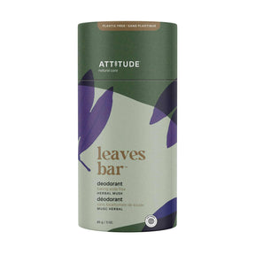 Plastic Free Deodorant : leaves bar™ - Herbal Musk - ProCare Outlet by ATTITUDE