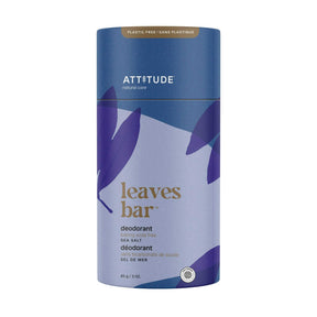 Plastic Free Deodorant : leaves bar™ - Sea Salt - ProCare Outlet by ATTITUDE