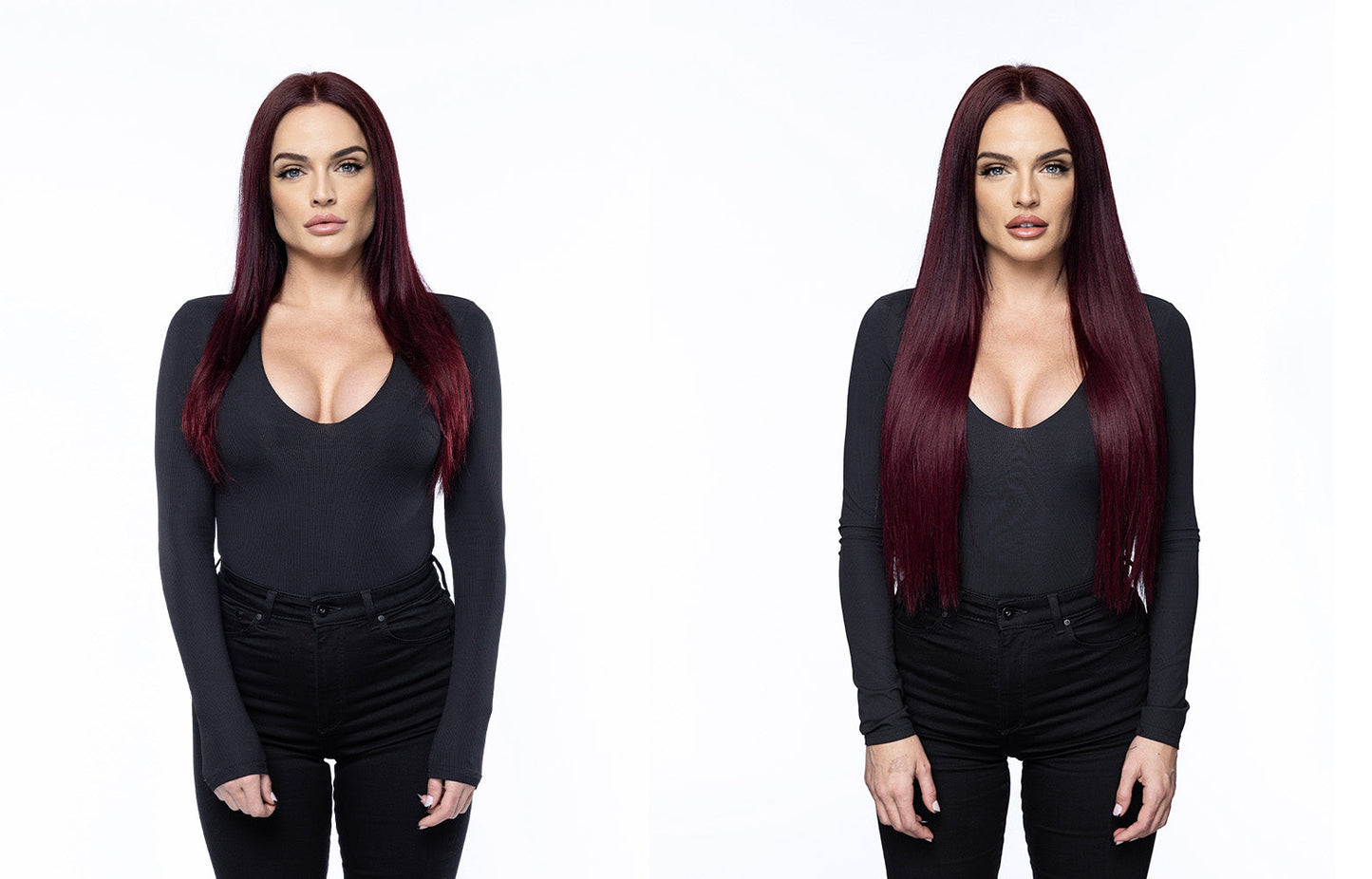 BELLAMI Silk Seam 26" 360g Mulberry Wine Natural Hair Extensions