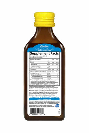 Carlson Labs for Kids Norwegian The Very Finest Fish Oil, Lemon - ProCare Outlet by Carlson Labs