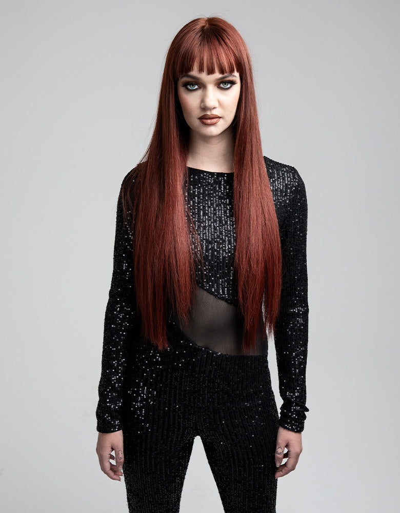 BELLAMI Silk Seam 26" 360g Extensiones de Cabello Natural Canela Moca