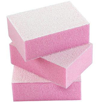 Silkline Mini Disposable Buffing Blocks - Pink 150/150 - by Dannyco |ProCare Outlet|