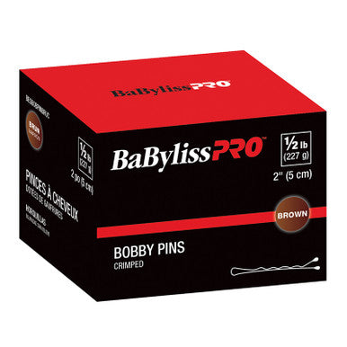 BaBylissPRO - (34960) 2 Crimped Bobby Pin - Silver - 1/2lb