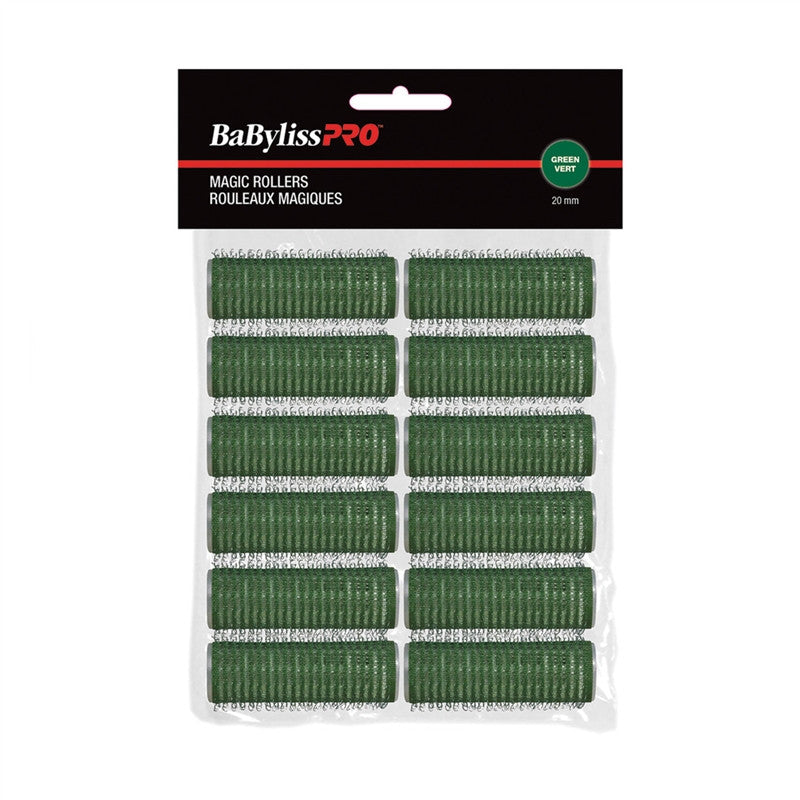 BaBylissPRO - Velcro Rollers - Green - 20mm - 12/bag