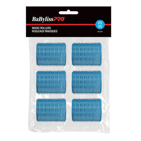 BaBylissPRO - Velcro Rollers - Light Blue - 45mm - 6/bag