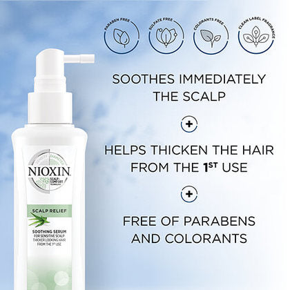 Nioxin Professional - Scalp Relief - Soothing Serum for Sensitive, Dry and Itchy Scalp |3.3 oz| - by Nioxin Professional |ProCare Outlet|