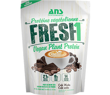 FRESH1 Vegan Protein 420g - Cafe Mocha - ProCare Outlet by ANSperformance
