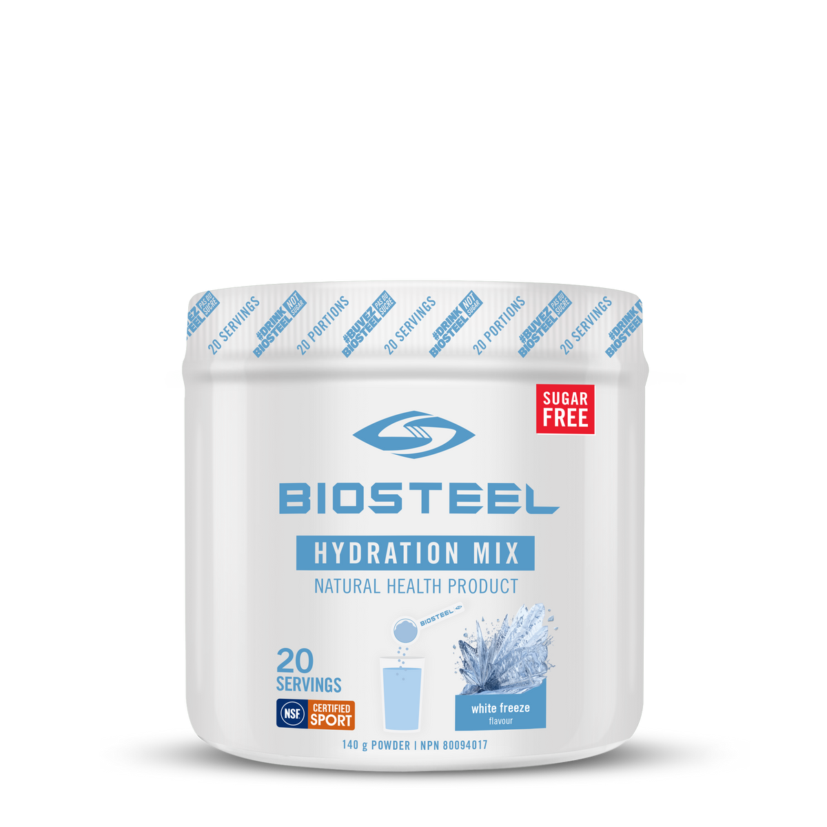 HYDRATION MIX / White Freeze - 20 Servings - by BioSteel Sports Nutrition |ProCare Outlet|
