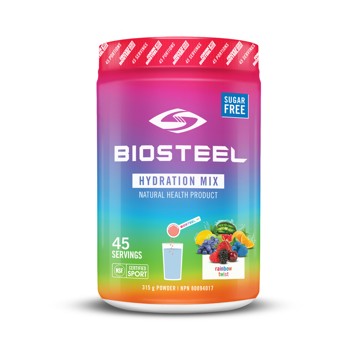 HYDRATION MIX / Rainbow Twist - 45 Servings - by BioSteel Sports Nutrition |ProCare Outlet|