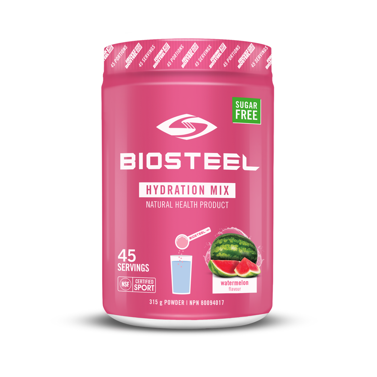 HYDRATION MIX / Watermelon - 45 Servings - by BioSteel Sports Nutrition |ProCare Outlet|
