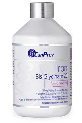CanPrev Iron Bis-Glycinate 20 Women Liquid - by CanPrev |ProCare Outlet|
