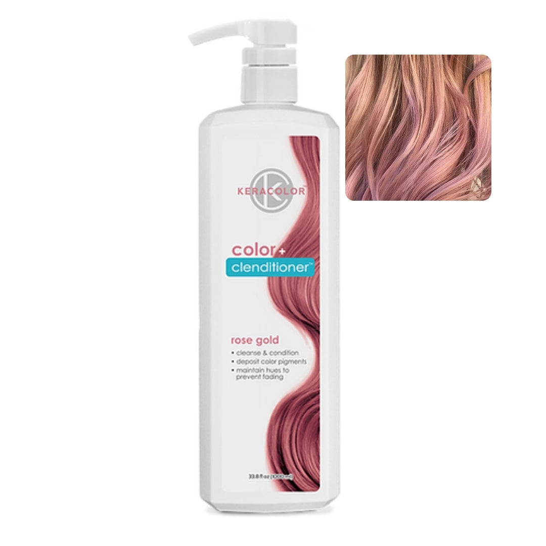 Color+Clenditioner - 1000ml/Liter - Rose Gold - ProCare Outlet by Kerachroma