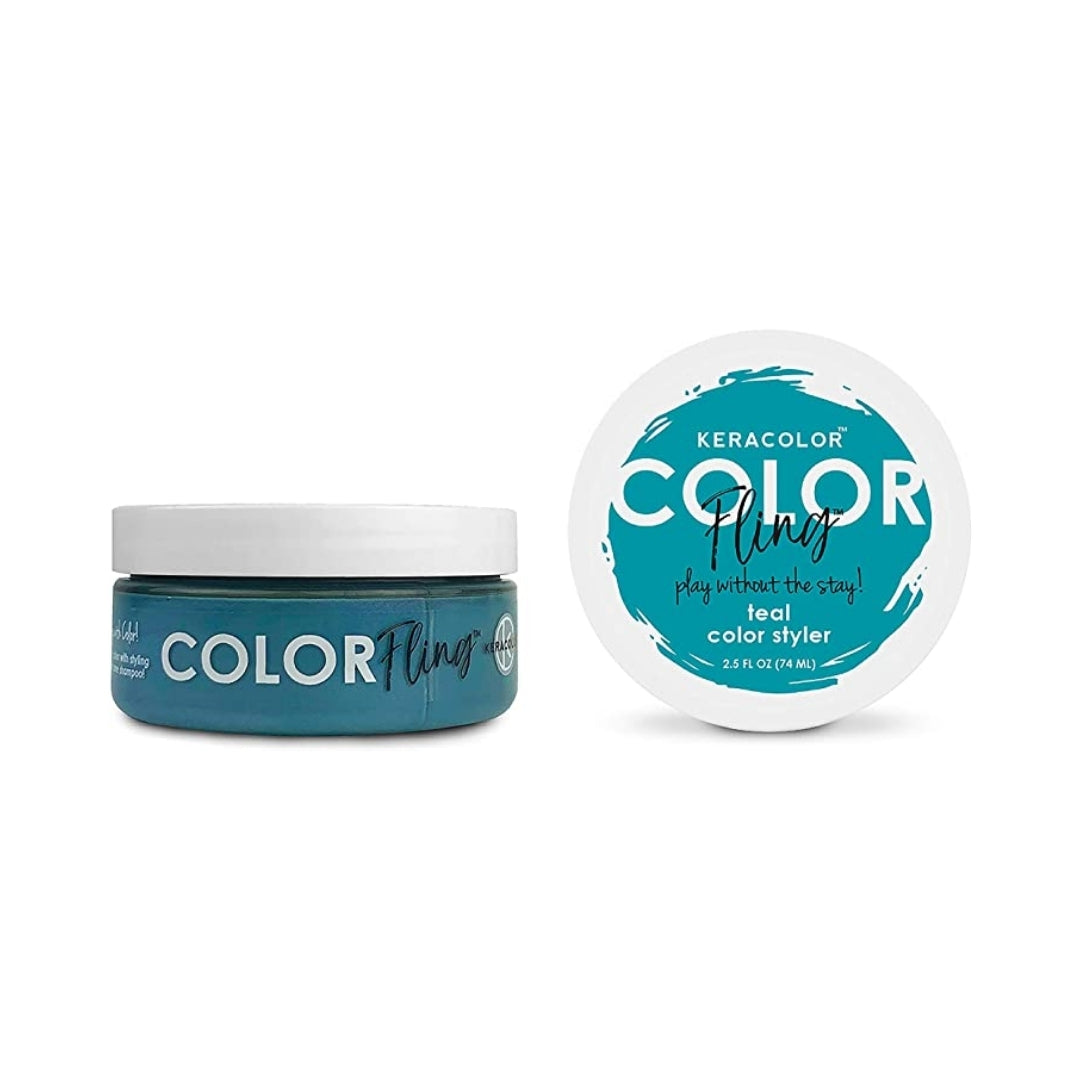 Color Fling Color Styler - 74ml/2.5oz - Teal - ProCare Outlet by Kerachroma