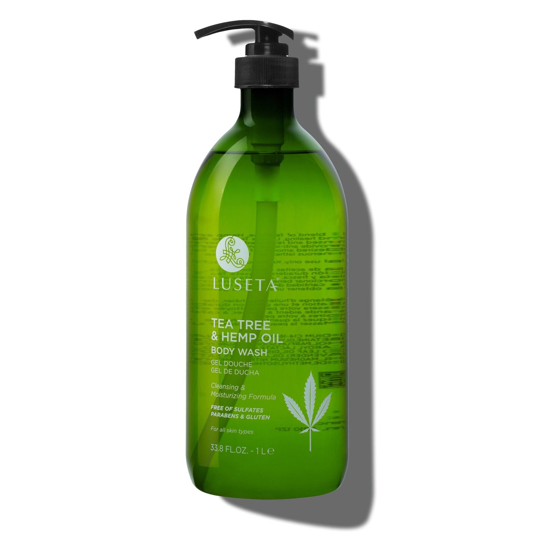 Tea Tree & Hemp Oil Body Wash - 33.8oz - by Luseta Beauty |ProCare Outlet|