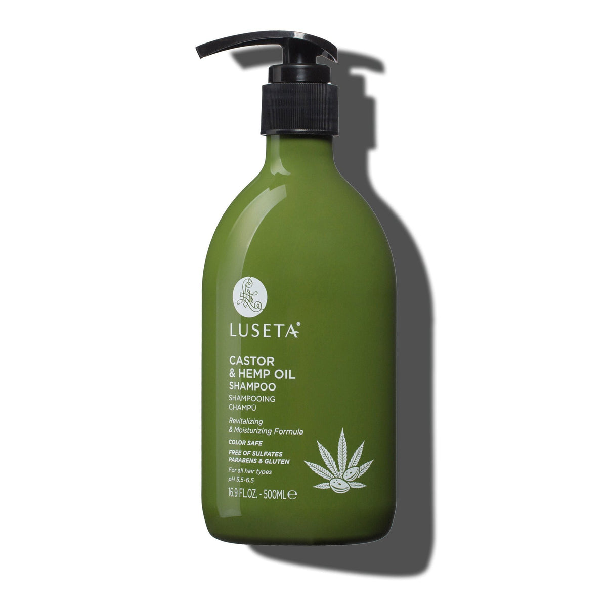 Castor & Hemp Oil Shampoo - 16.9oz - by Luseta Beauty |ProCare Outlet|