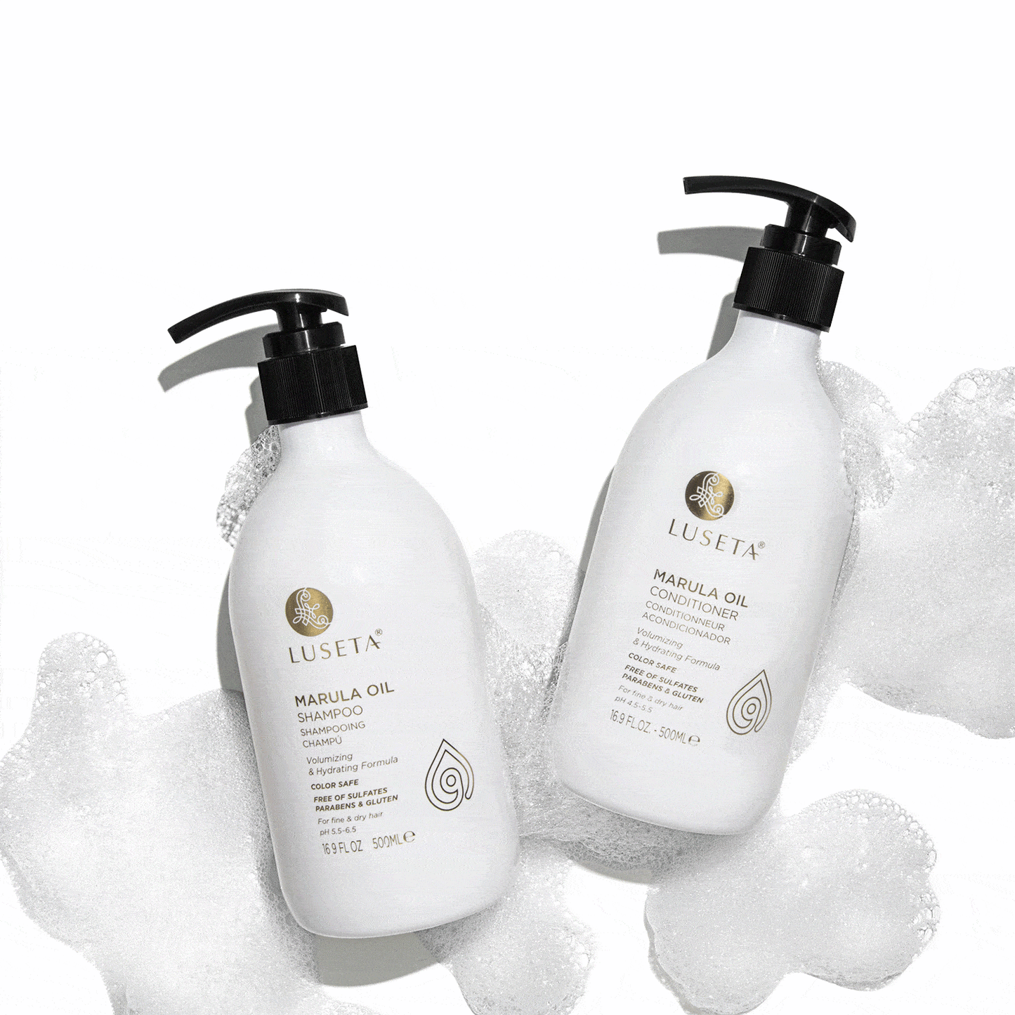 Marula Oil Bundle - 1 x 16.9oz Shampoo & Conditioner Set - by Luseta Beauty |ProCare Outlet|