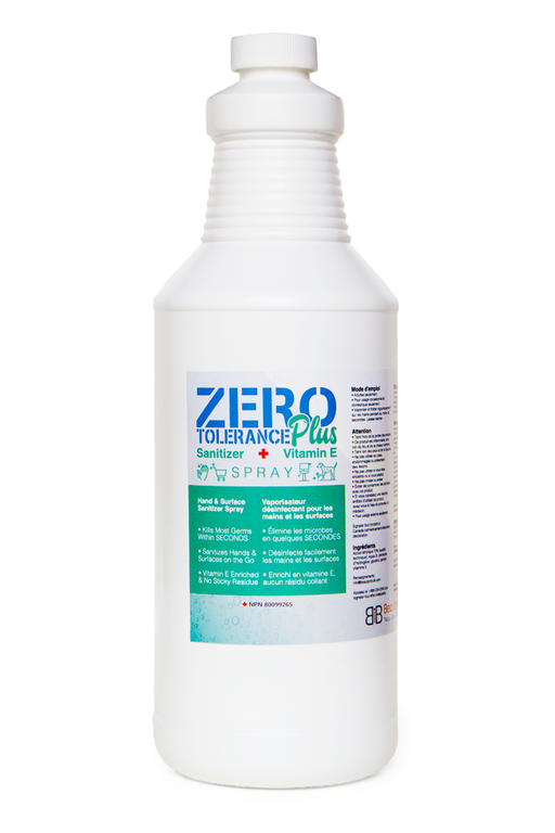 Zero Tolerance Plus Hand/Surface Sanitizing Spray with Vitamin E - 1L - ProCare Outlet by Prohair