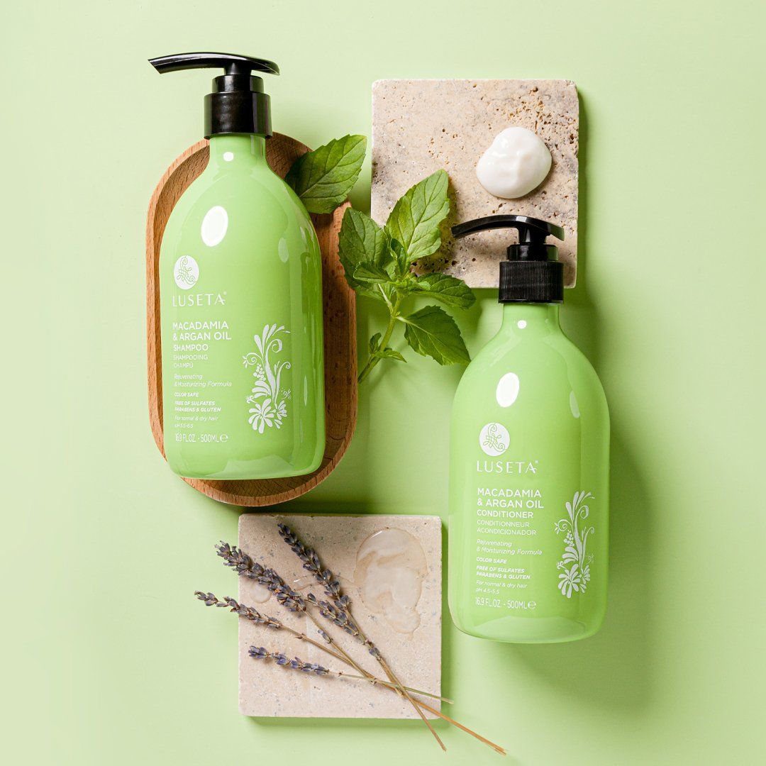 Macadamia & Argan Oil Bundle - 1 x 16.9oz Shampoo & Conditioner Set - by Luseta Beauty |ProCare Outlet|