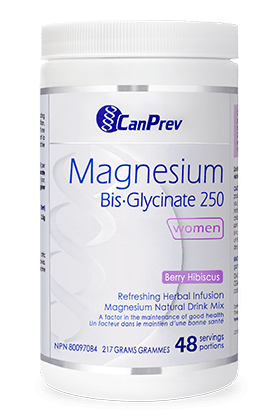 CanPrev Magnesium Bis-Glycinate 250 Refreshing Herbal Infusion Berry Hibiscus - by CanPrev |ProCare Outlet|