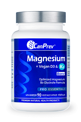 CanPrev Magnesium + Vegan D3 & K2 - by CanPrev |ProCare Outlet|
