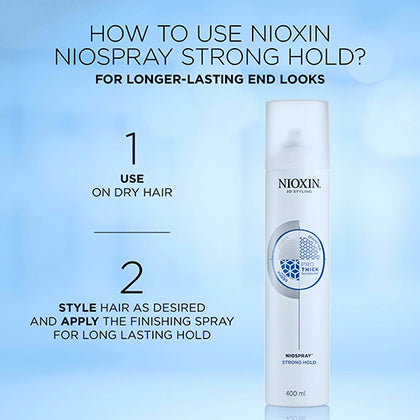 Nioxin Professional - Niospray Strong Hold - Hairspray |10.6 oz| - by Nioxin Professional |ProCare Outlet|