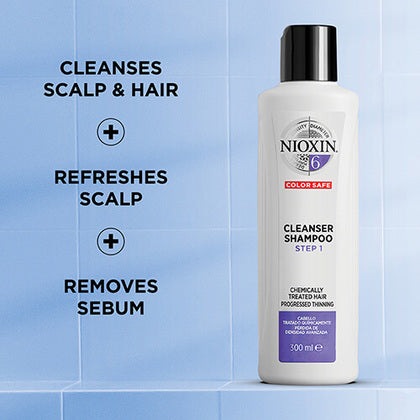 Nioxin Professional - System 6 Cleanser Shampoo |10.1 oz| - by Nioxin Professional |ProCare Outlet|