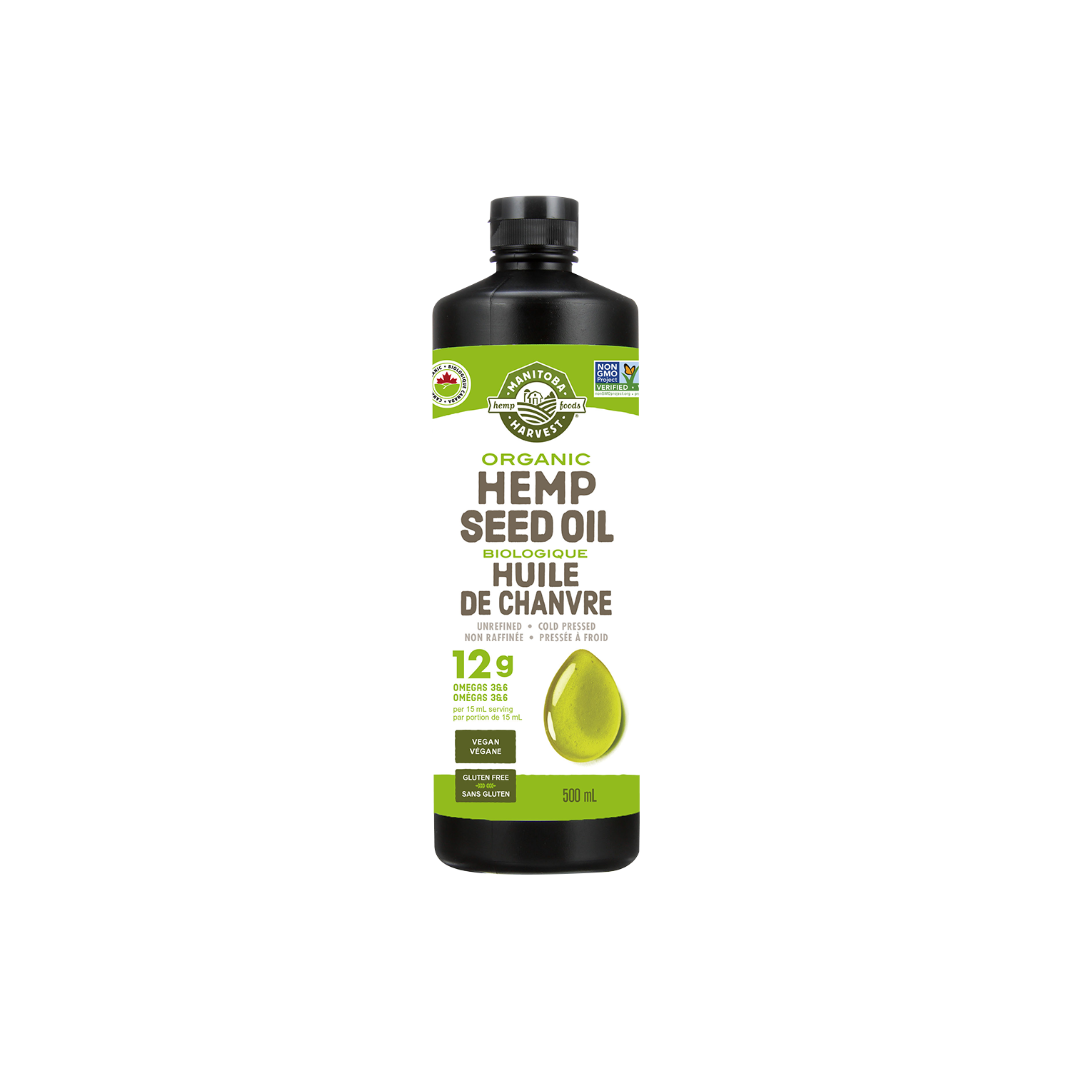 Organic Hemp Seed Oil - 500 ml - by Manitoba Harvest |ProCare Outlet|