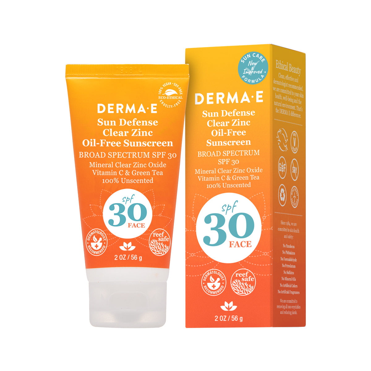 Sun Defense Mineral Oil-Free Sunscreen SPF30 Face - by DERMA E |ProCare Outlet|