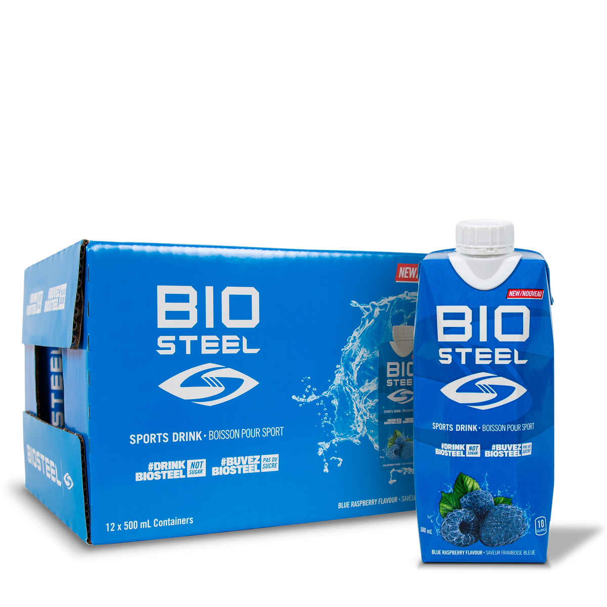 Sports Drink / Blue Raspberry - 12 Pack - by BioSteel Sports Nutrition |ProCare Outlet|