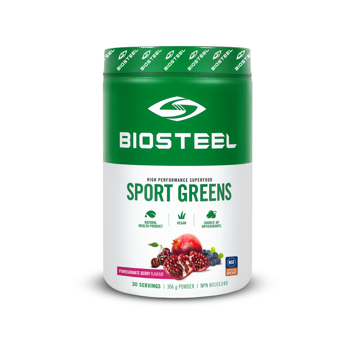 SPORT GREENS / Pomegranate Berry - 30 Servings - by BioSteel Sports Nutrition |ProCare Outlet|