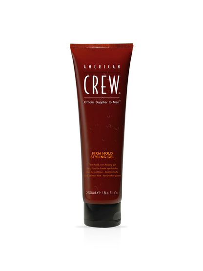 American Crew Firm Hold Styling Gel — 250 ml tube, front label reading 250mL / 8.4 Fl. Oz., plain white background