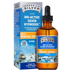 Sovereign Silver - Bio-Active Silver Hydrosol – Dropper-Top - 4oz - by Sovereign Silver |ProCare Outlet|