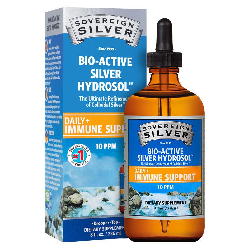 Sovereign Silver - Bio-Active Silver Hydrosol – Dropper-Top - 8oz - by Sovereign Silver |ProCare Outlet|
