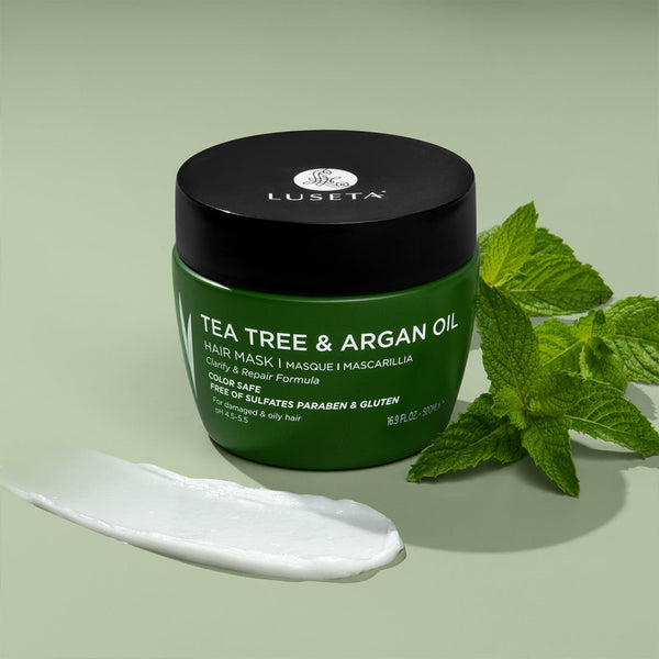 Masque capillaire à l'arbre à thé et à l'huile d'argan 16,9 oz