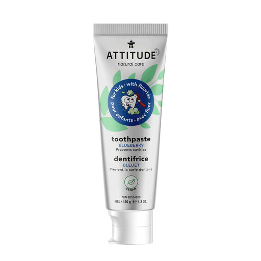 Kids Toothpaste with fluoride - Blueberry / 120g - ProCare Outlet by ATTITUDE